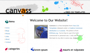 free bedava html css web sitesi örneği